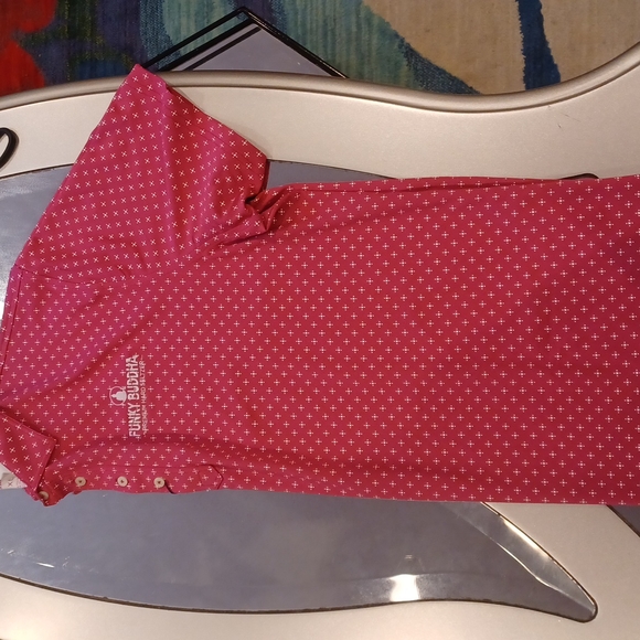 Pink Johnny O Polo.  Funky Buddha coffee shop - Picture 4 of 4